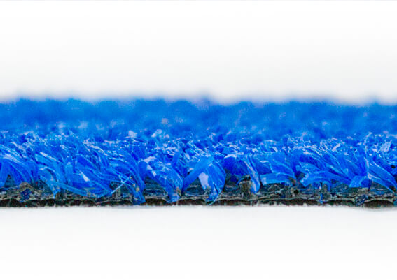 Césped artificial color azul moqueta